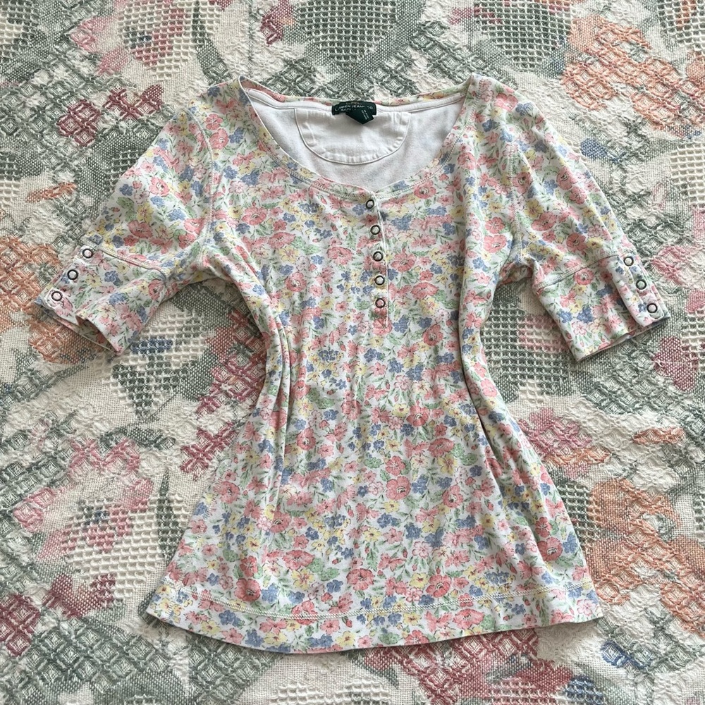 Floral Ralph Lauren Button-Down Women's Top
